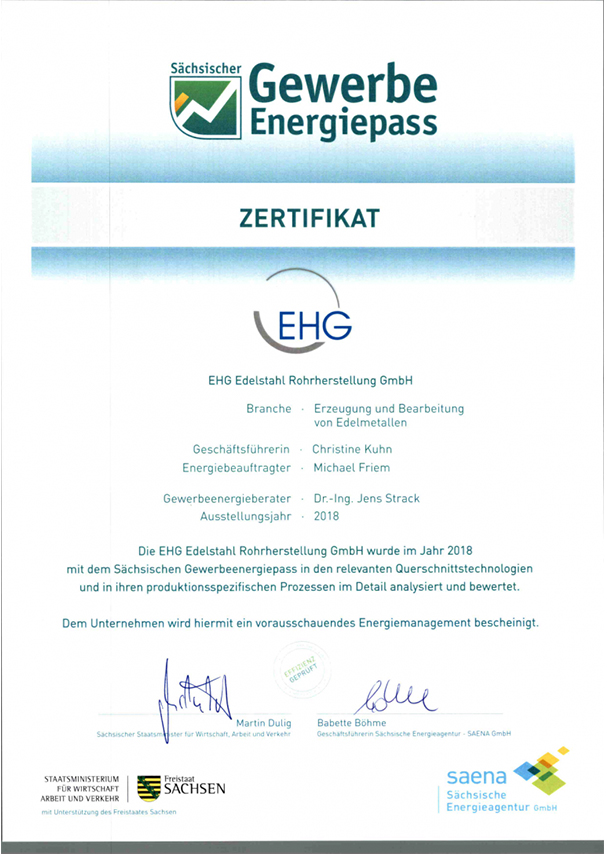 Zertifikate-Energiepass